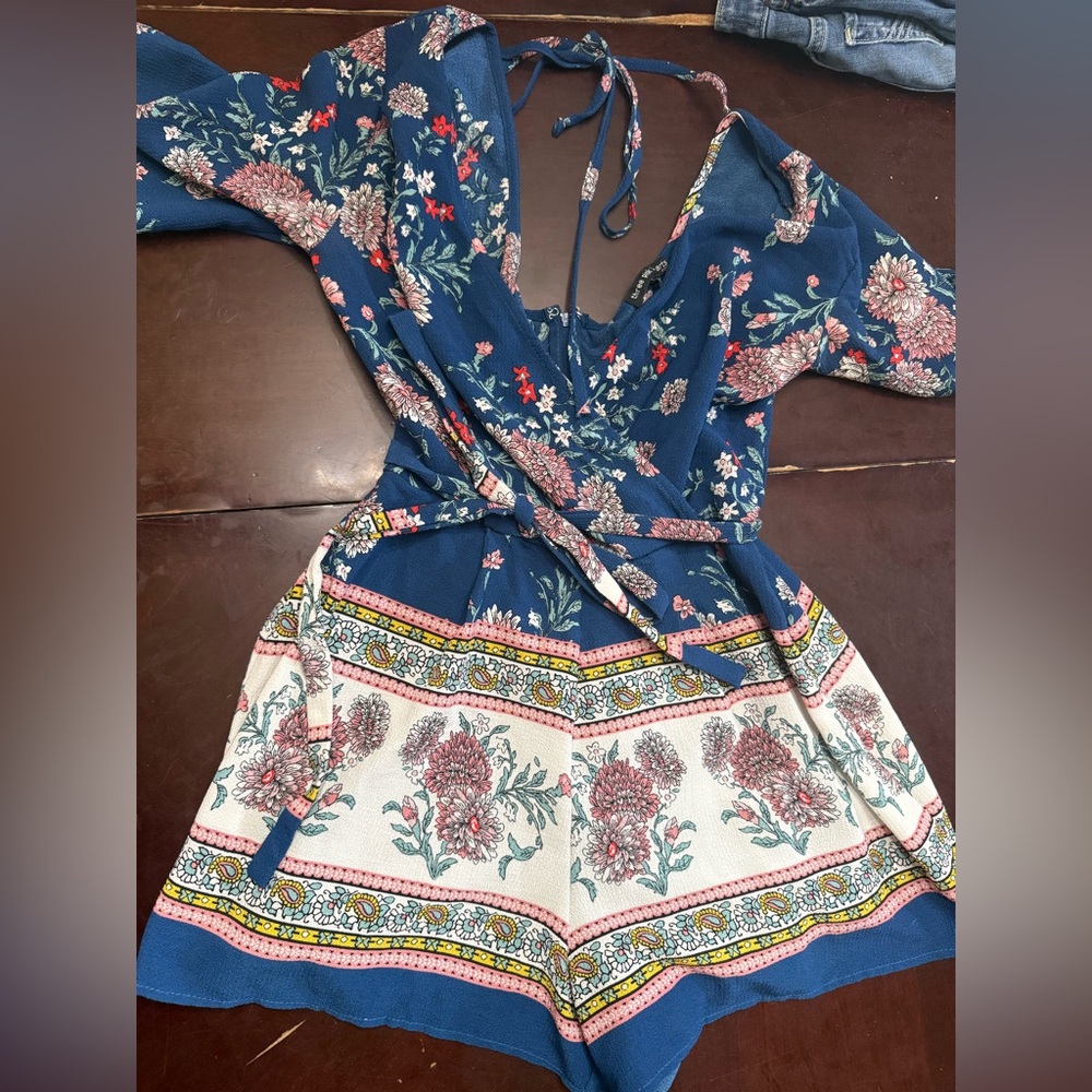 Floral Bohemian Romper